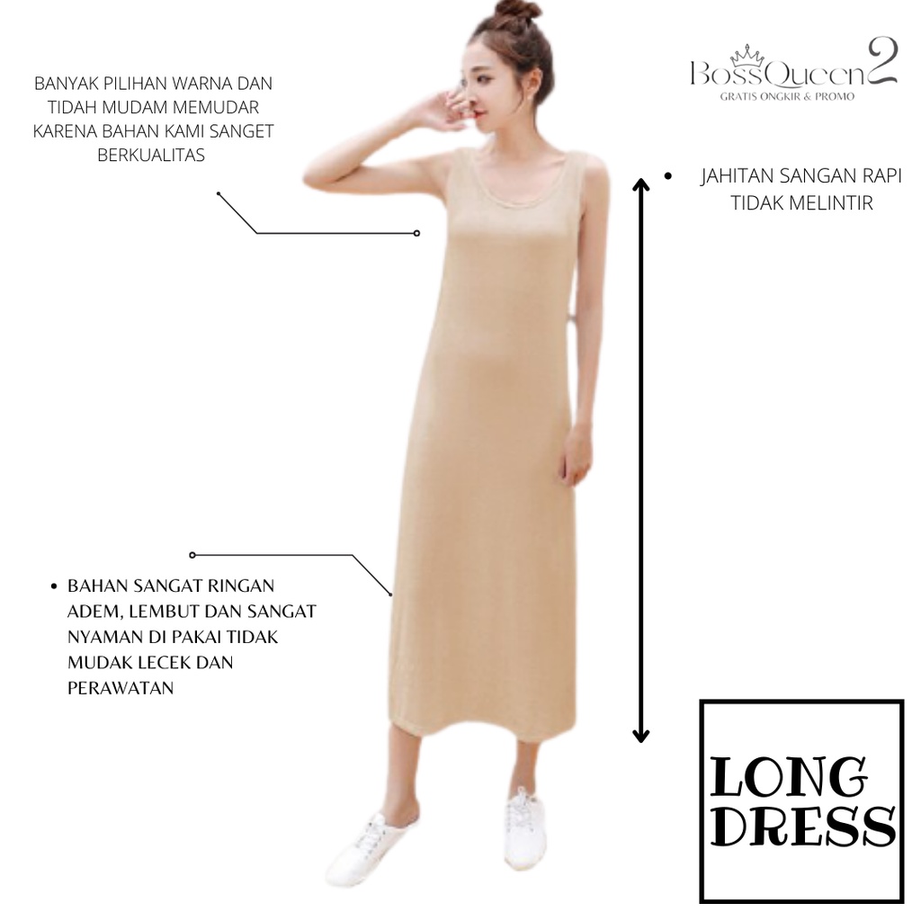 Casual Dress Midi Tali besar  Potongan A-line Motif Daisy /Gaun Pakaian Wanitalong dress tanpa tangan