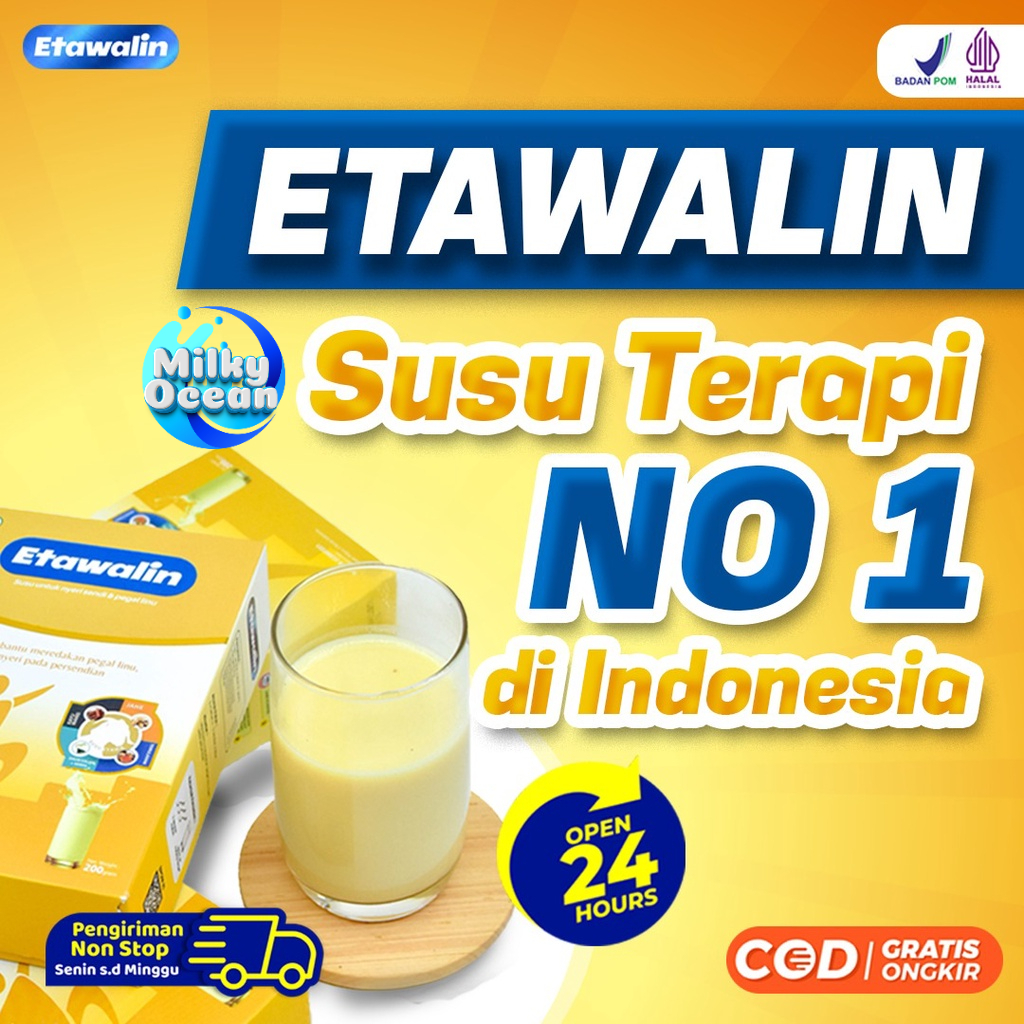 

Susu Khusus Untuk Tulang & Sendi - Etawalin Cegah Osteoporosis Reumatik Obat Encok Alami Jamu Sakit Badan Pegal Linu 200gr
