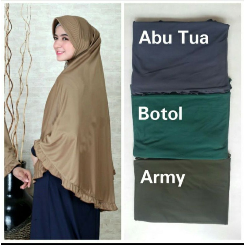 hijab lebar jumbo instan / kerudung hijab RABBANI / hijab syariah fashion wanita muslim
