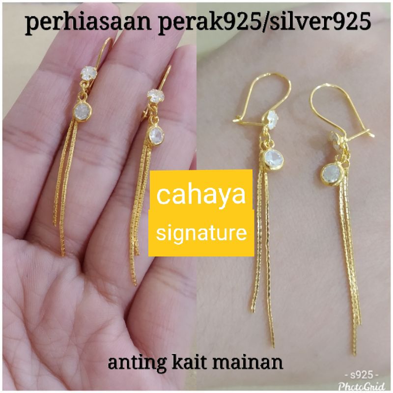 ANTING JURAI PERHIASAN SILVER MAS 24 K