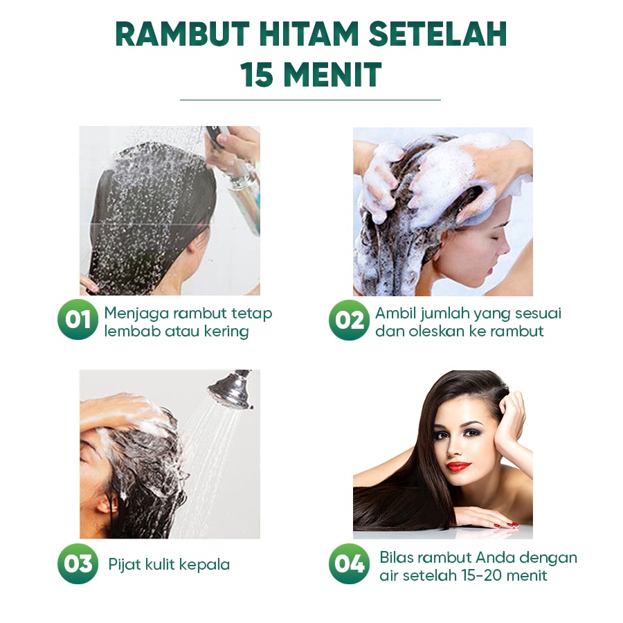 Hair color shampoo penghitam rambut uban Sin Hair shampoo jepang-7