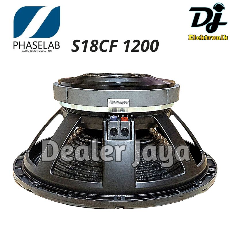 Speaker Komponen Phaselab DR Audio S18CF1200 / S18 CF 1200 / S18 CF1200 - 18 inch (CARBON)