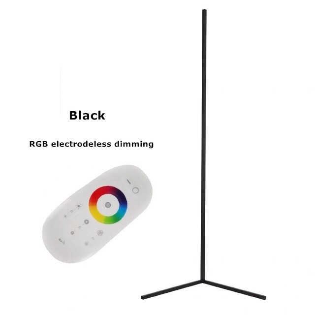 Lampu LED Dekorasi Ruangan RGB Standing Angle Floor Lamp 1.1 meter - BGD-004 - Black