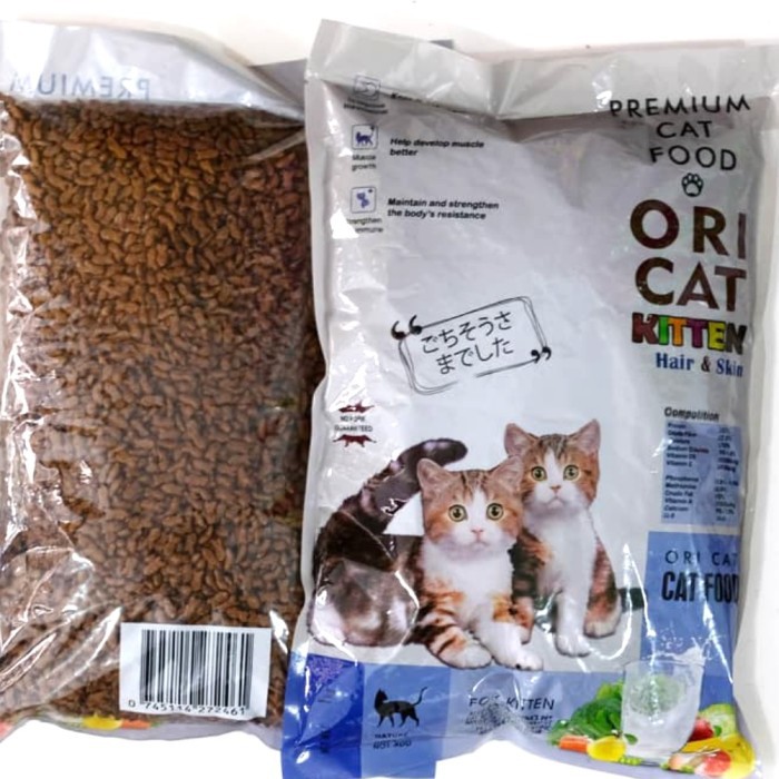 ori cat 500gr makanan kucing hair and skin oricat 500 gr