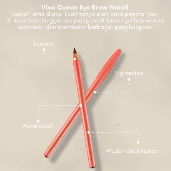 Viva Eyebrow / Pensil Alis Limited Original Black / Brown / Dark Brown (Plus Aksesoris)