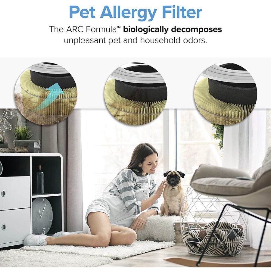 Levoit Air Purifier Replacement Filter Core 300 Yellow Pet Allergy