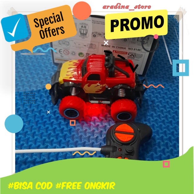 Mobil Remote Control Offroad 4x4 Tahan Air Jeep murah RC Off Road 4WD Mini Rock Crawler Mobil RC Cas