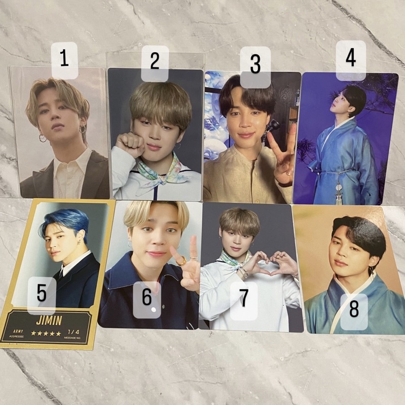 Official BTS Jimin pc mini photocard mpc army membership sowoozoo swz unyel telon aRmybomb dalmajung