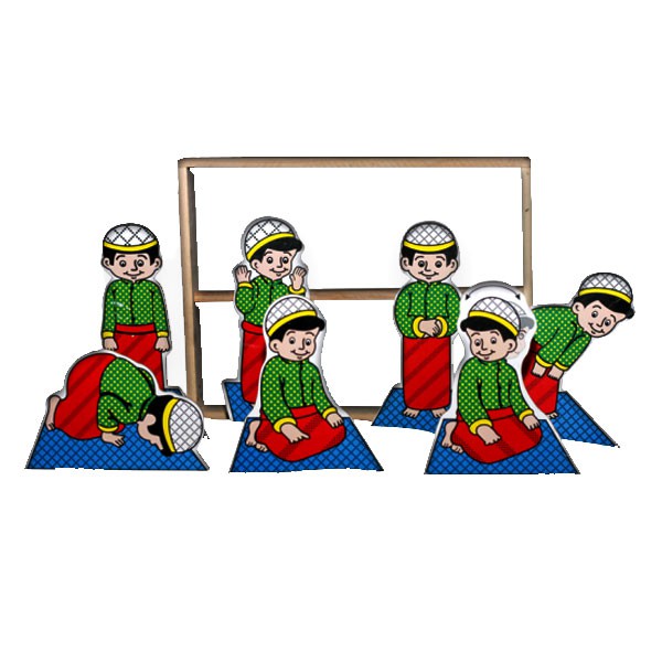 Maket Peraga Sholat Laki-laki