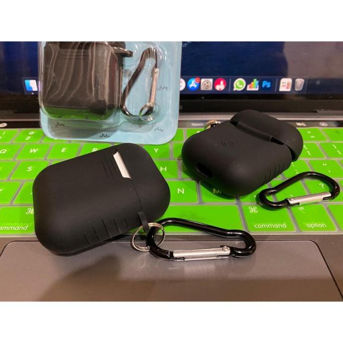 SILICONE CASE FOR AIRPODS SILIKON AIRPODS SARUNG AIRPODS HITAM