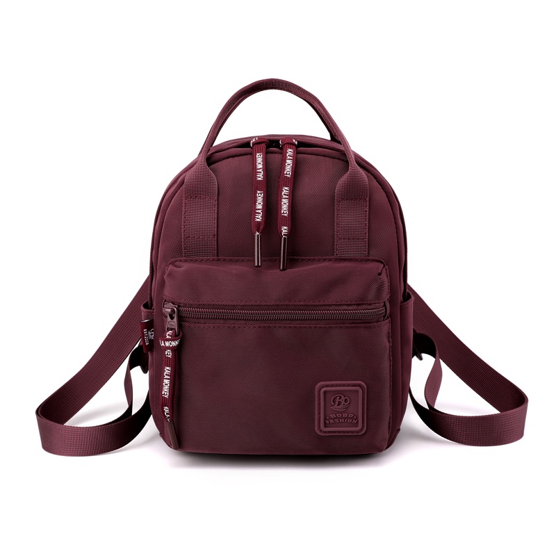 BOBO FASHION -Tas ransel wanita bobo 3072 tas ransel nilon waterproof-MARRON