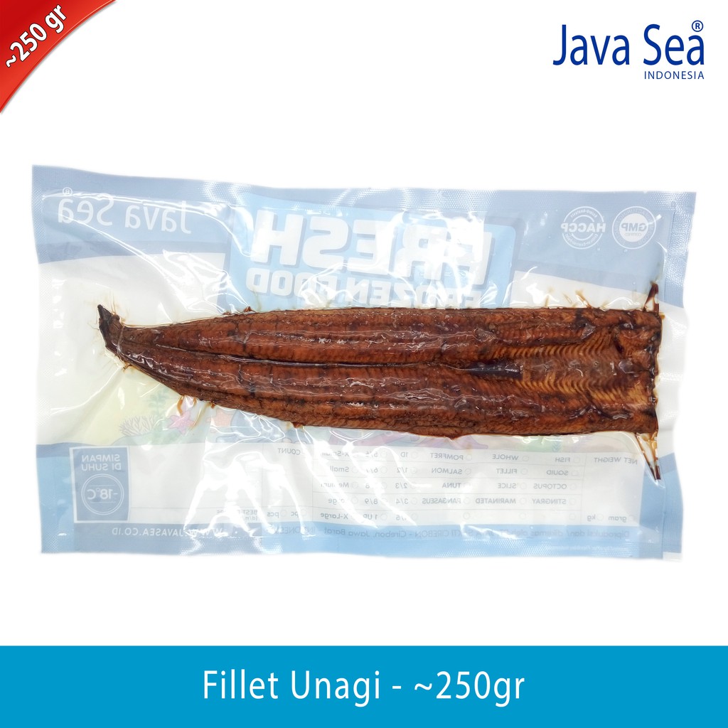 Fillet Unagi Kabayashi pack 250gr Java Sea