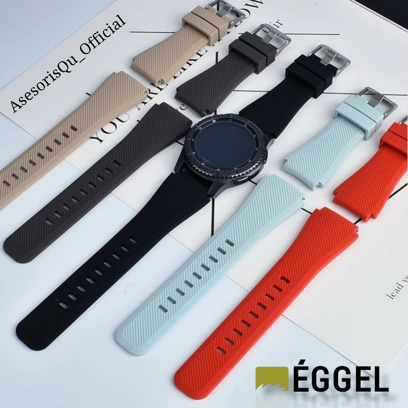 Strap Smartwatch - SIKAI Silikon Tali Strap for Eggel Tempo 3 Style Bulat Eggel Silikon - Strap Sili