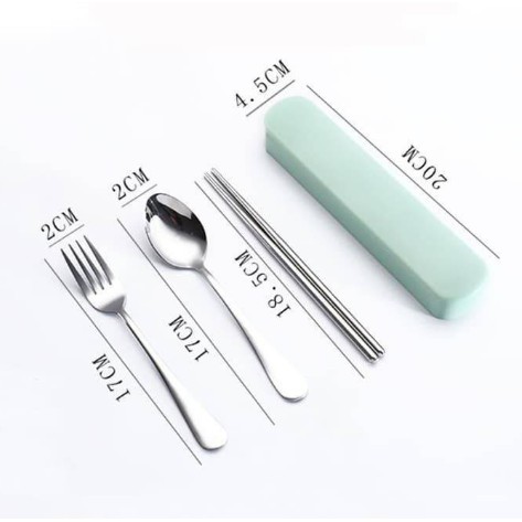 Sendok A021 Set Stainless steel / sendok / garpu / alat makan set