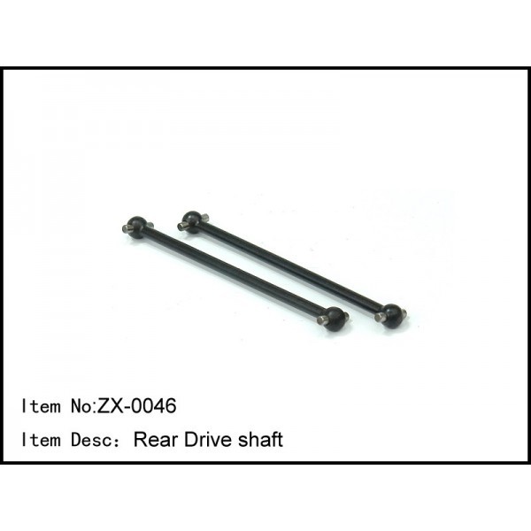 ZX-0046 RC Car Caster Racing REAR DRIVE SHAFT 1/8 Buggy 2pcs