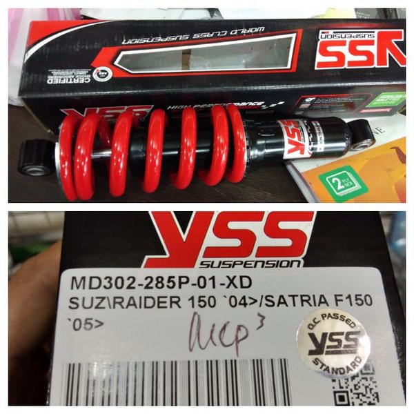 Shockbreaker Yss Satria Fu Uk 285Mm Original Yss Shock Yss Satria F150 Fu