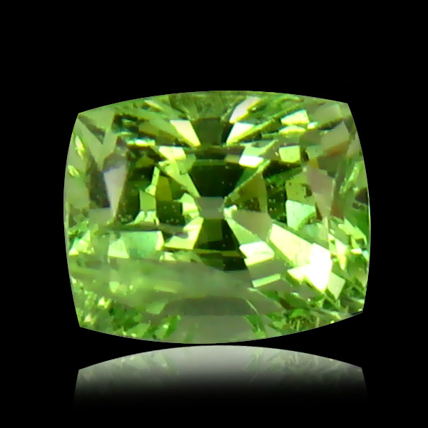 Certified Cushion 1.05ct Natural Green TSAVORITE Garnet, Tanzania GT106