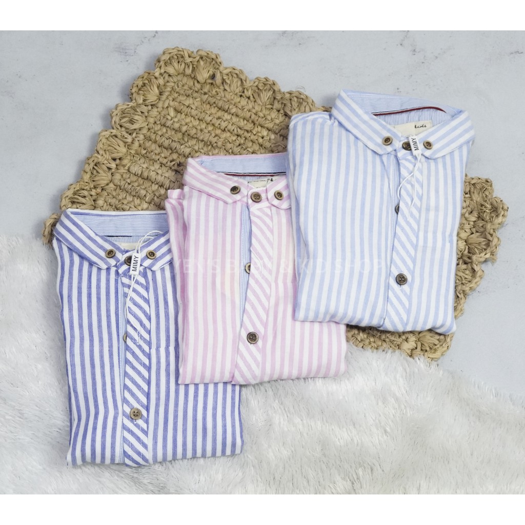 Mimy Kids Kemeja Tangan Panjang Stripes