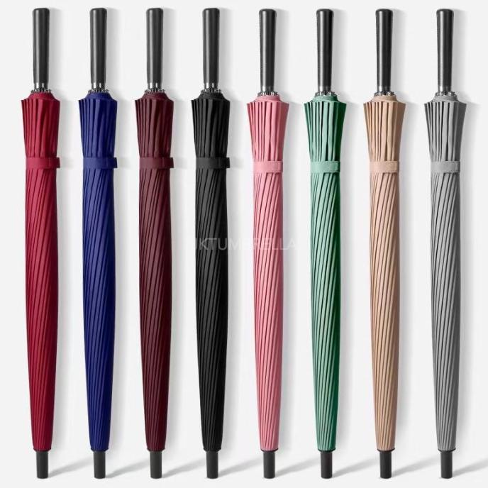 Payung tongkat semi golf 24 jari / besar / jumbo / GRC - 25-a6