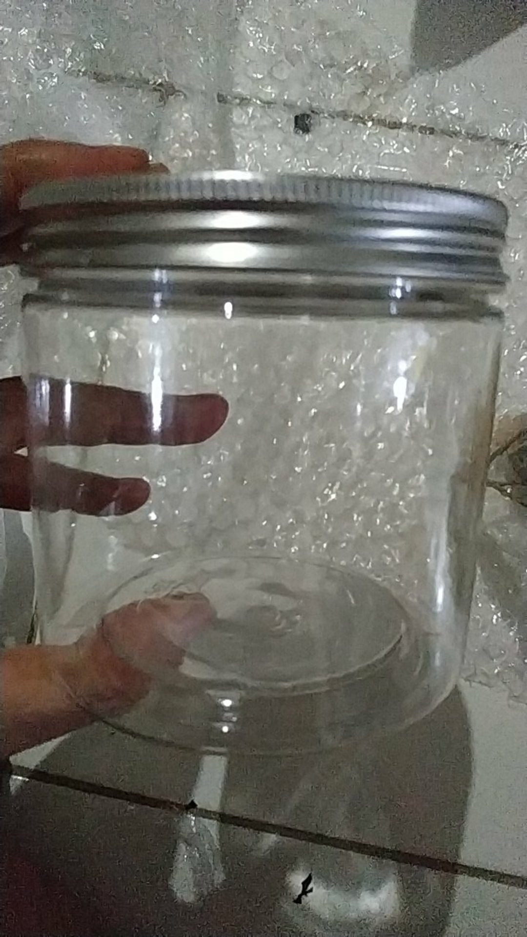 350ml Botol Toples Makanan Snack Kering Ringan Botol Toples Plastik Jar Madu Sambal Selai