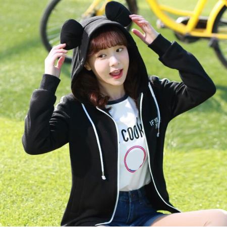 Black Cat Jaket Kucing Hitam Kawaii