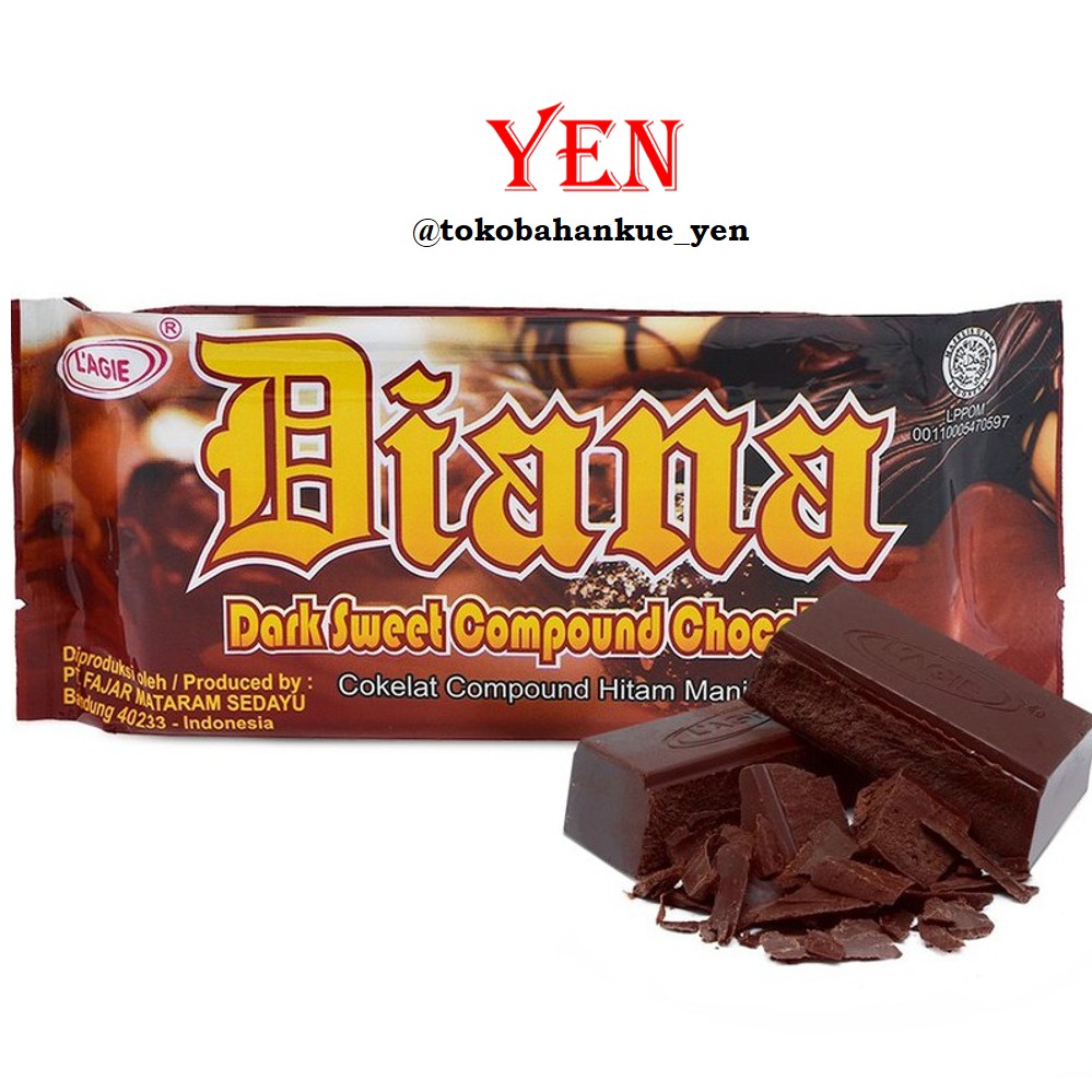 

Lagie Diana Dark Coklat / Dark Sweet Compound / Coklat Batangan / DCC 250gr