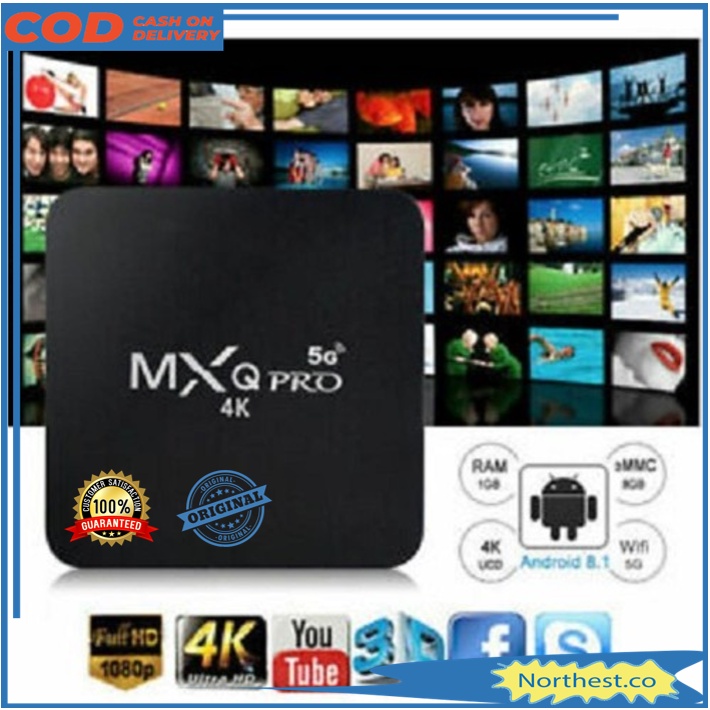 Smart Tv Ultra HD MXQ Pro 5G 2Gb Ram 16Gb Rom / Smart Tv 4K Ultra HD 5G / Android Tv Box MXQ Pro 5G
