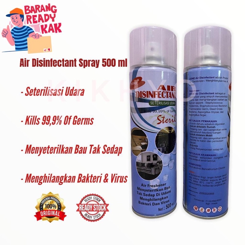 PROMO STERILL DISINFEKTAN ZONE AIR DISINFECTANT SPRAY 500ML AROMA MINYAK KAYU PUTIH NATURAL ORIGINAL