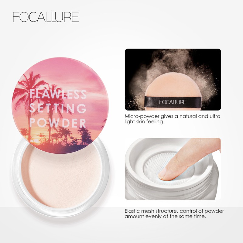 Focallure Flawless Setting Powder Focallure Loose Powder Focallure Bedak Tabur Focalure Bedak Focallure