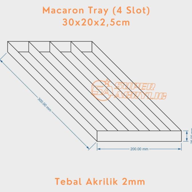 

Office & Stationery | Document Organizer | Acrylic Macaron Tray 30 X 20 X 2,5Mm | Best Seller