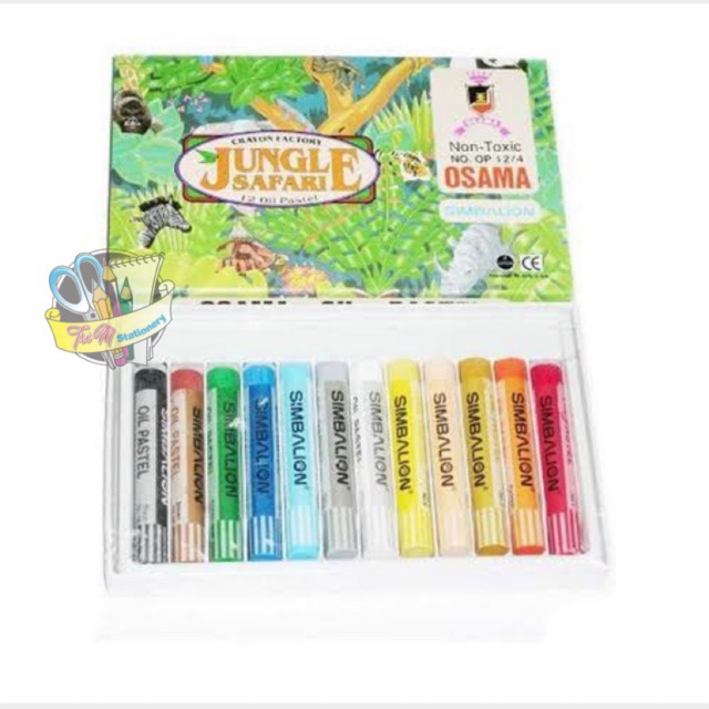 

Crayon SIMBALION JUNGLE 12 OIL PASTEL NO.12/4