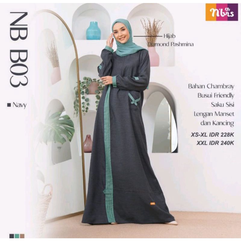 GAMIS NB B03 NAVY HAZELNUT &amp; SAGE • NIBRAS