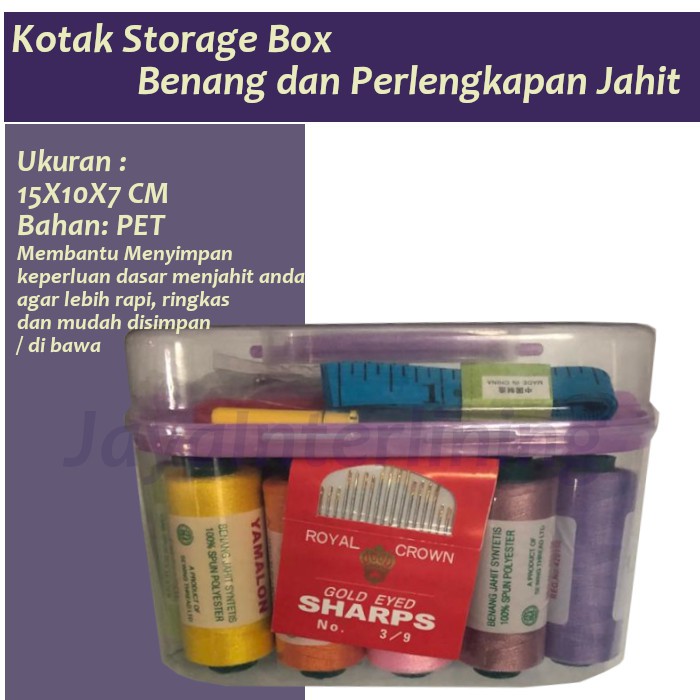 Kotak Jahit Sewing Kit storage box Premium