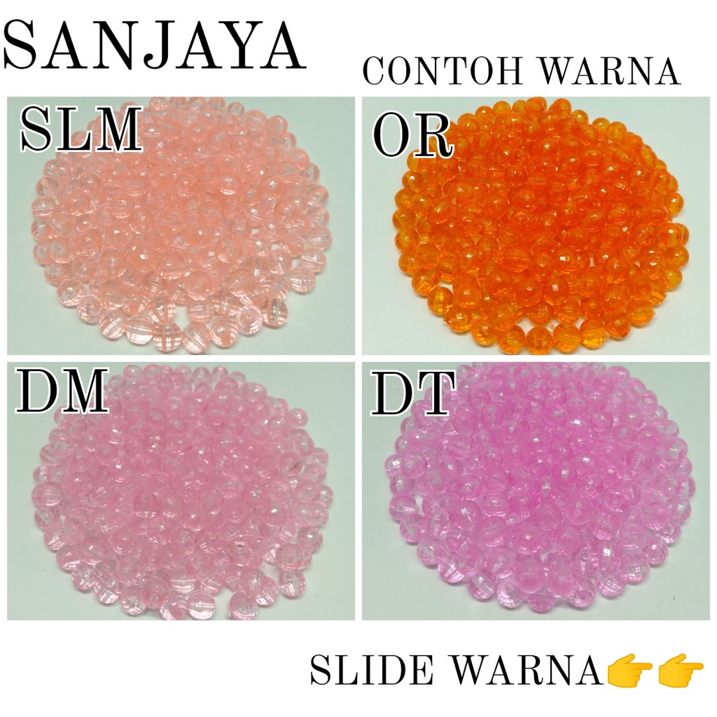 MANIK KACA / MOTE KACA / MANIK LAMPION / MOTE LAMPION / MOTE KACA LAMPION / MANIK KACA BOLA DUNIA / MUTIARA KACA LAMPION 8MM