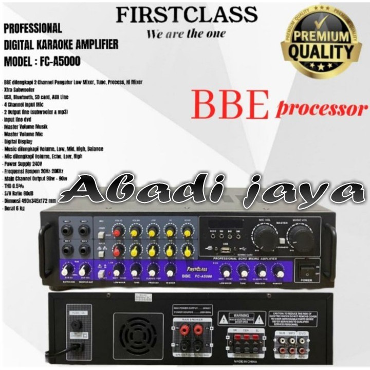 Amplifier Firstclass Fc A 5000 New Firstclass Fca5000
