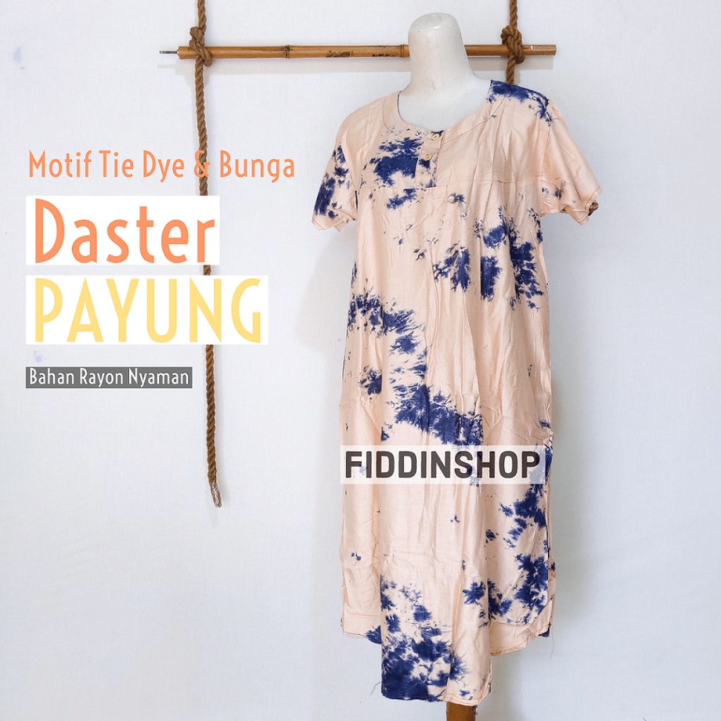 Daster Payung Midi Dress Rayon Santung Murah Nyaman