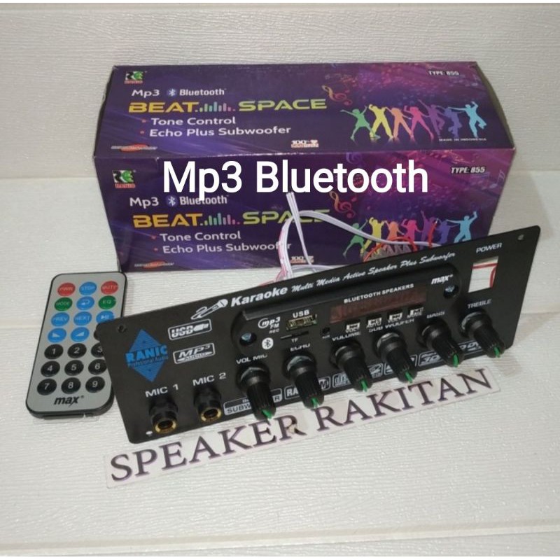 Kit tone control stereo echo + subwoofer + Mp3 Bluetooth 855