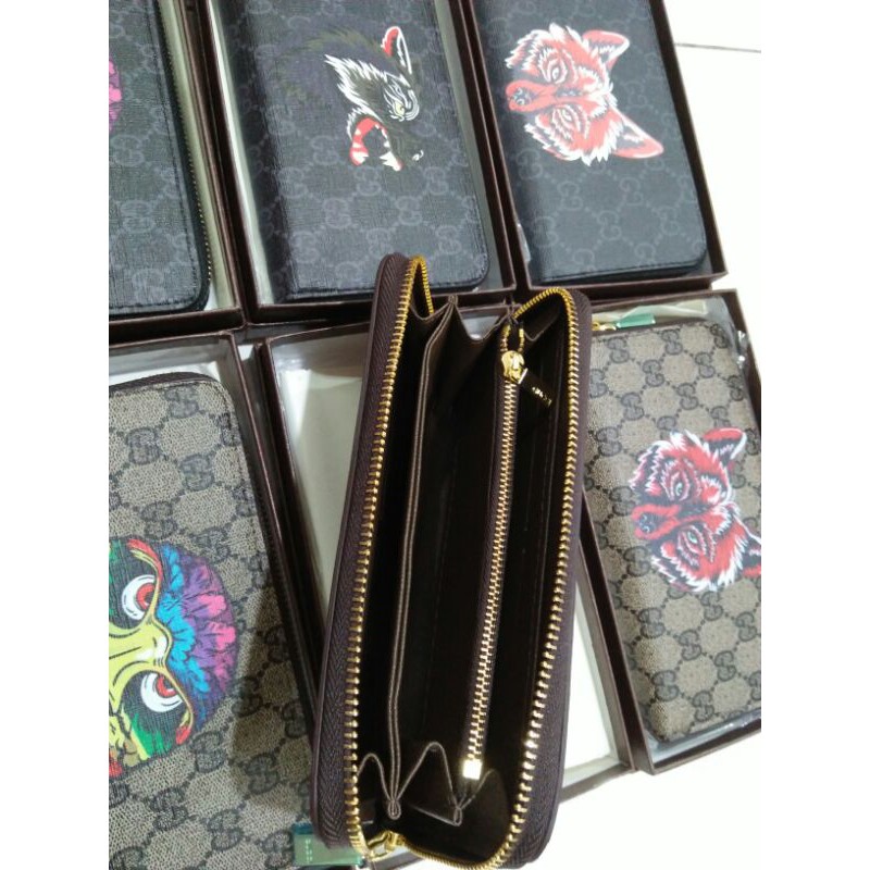 dompet panjang resleting 60017 animal head