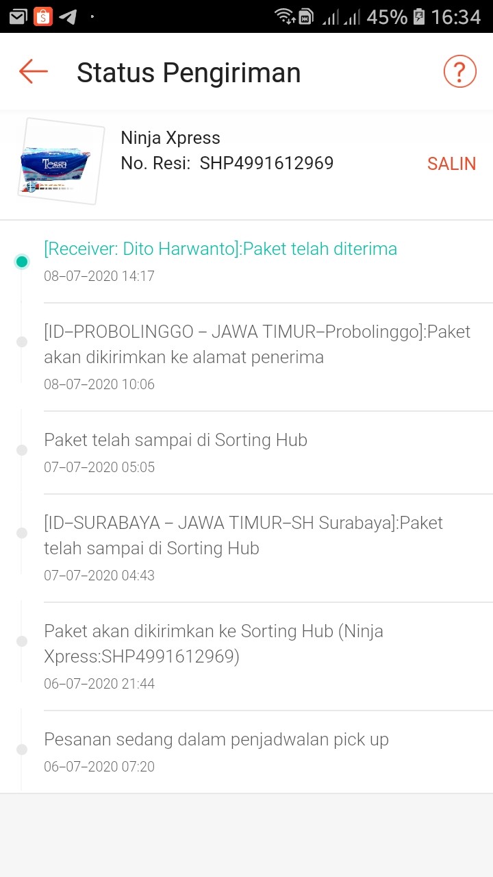 Tisu Wajah Tessa, Facial Tissue, Tisu Higienis Non Perfumed Isi 250 Sheet