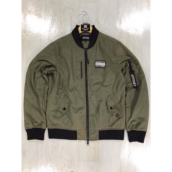 PARENTAL ADVISORY Two Way Zipper Bomber Jacket