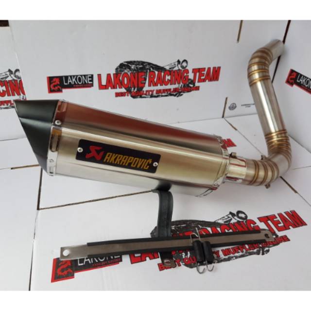 KNALPOT RACING AKRAPOVIC MID PIPE KTM DUKE200 DUKE 250 RC 250 DUKE250 STAINLESS LAS CACING