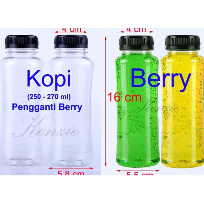 

250 ML BOTOL PLASTIK KOPI (60 PC\U002FSET+KARDUS PACKING)
