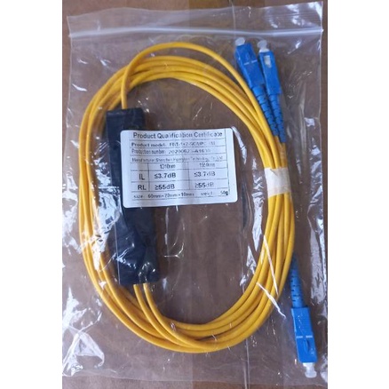 Passive Splitter Modular 1:2 SC UPC Fiberoptic SC Fiber Optic Pasif Splitter 1:2 FTTH FO