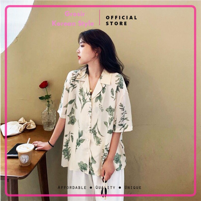 Kemeja Wanita Atasan Kemeja Wanita Baju Atasan Kameja Wanita Jumbo Oversize Polos J4J4 Set Kemeja Wa