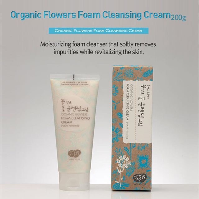 Whamisa Organic Flowers Foam Cleansing Cream