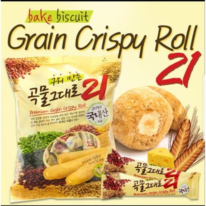 Kemy Premium Grain 21 Crispy Roll 180gr Original Snack Made in Korea