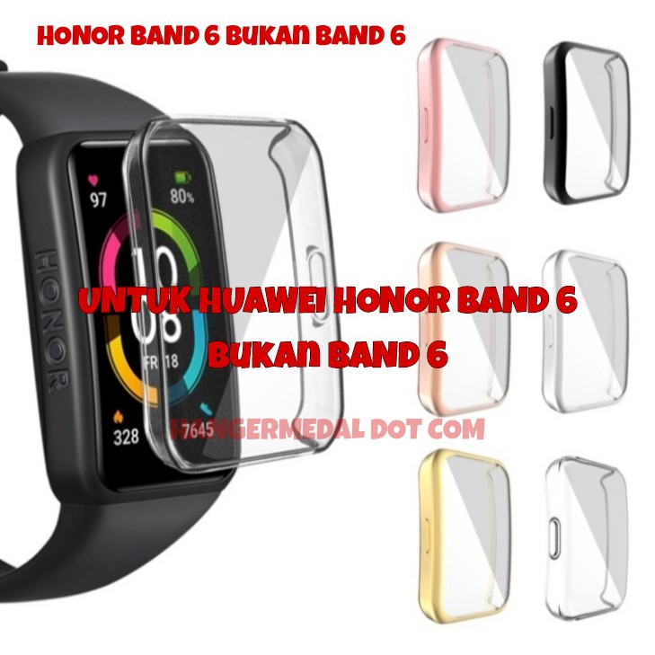 Silicon Case Huawei Honor Band 6 Pelindung Layar 3d Curved Bumper full