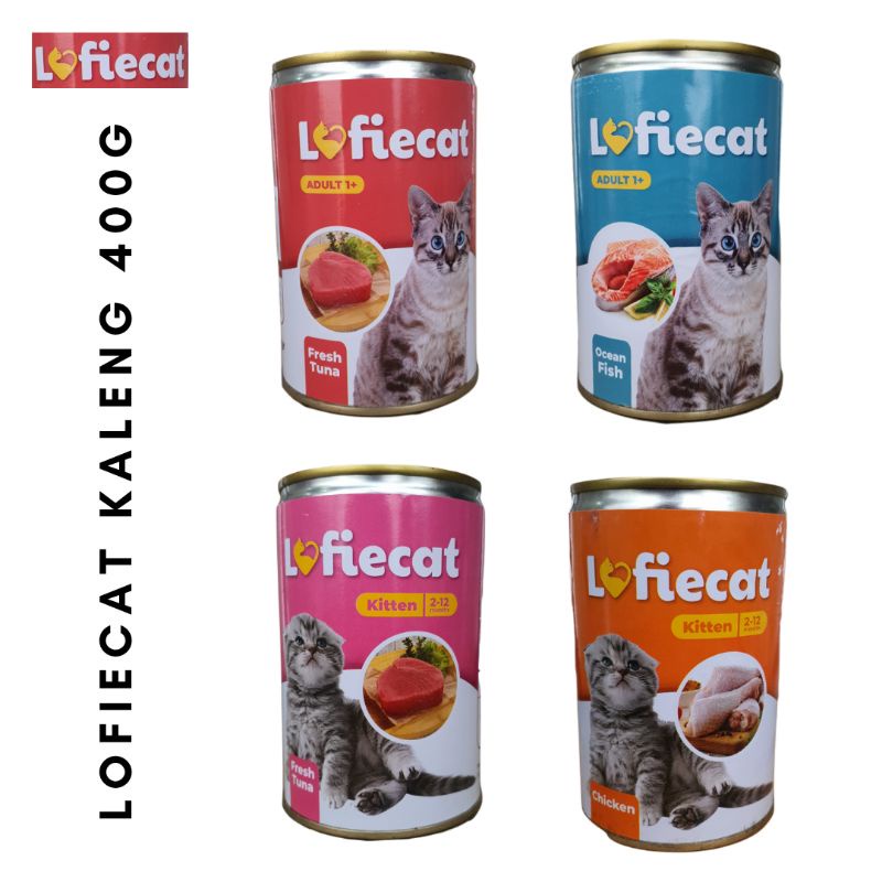 Lofiecat Wet Food Adult &amp; Kitten 400gr Makanan Kucing Kaleng Lofie Cat