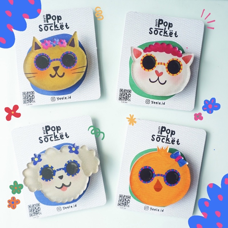 Cute Pets Club Popsocket by Yeele