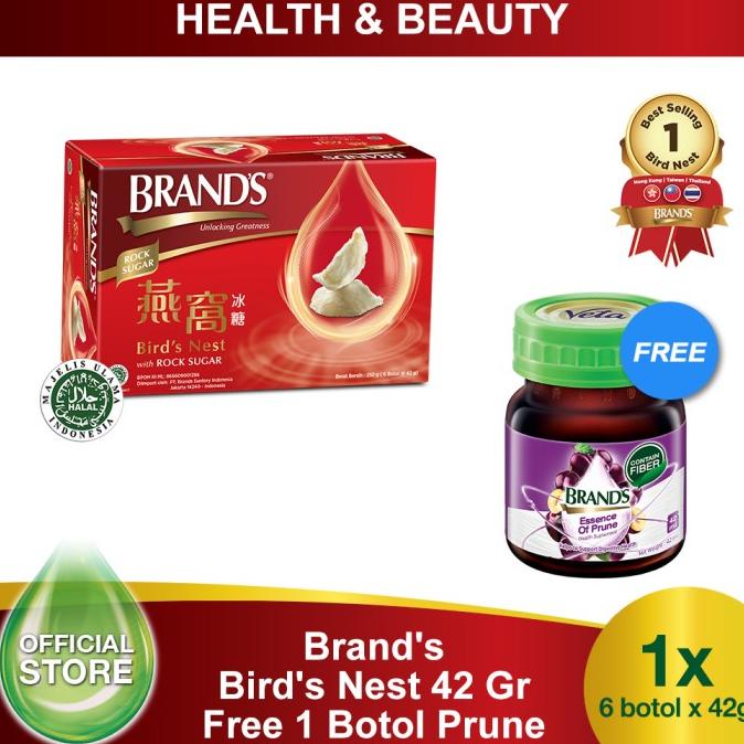 

Brand's Bird's Nest 42 Gr Free 1 Botol Prune ---Terbaru---